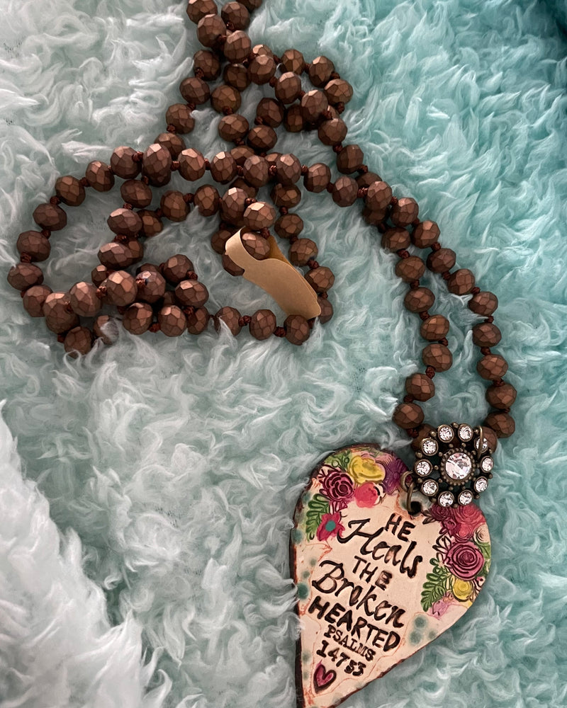 Inspiration Christian Clay Ceramic Handmade Necklaces