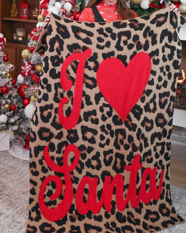 Safari Chic Christmas Red & Green Plaid & Leopard Animal Print 2 Pc Pajama Short Set