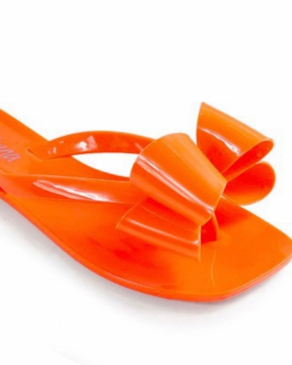 Orange or Pink Jelly Flip Flop Sandals