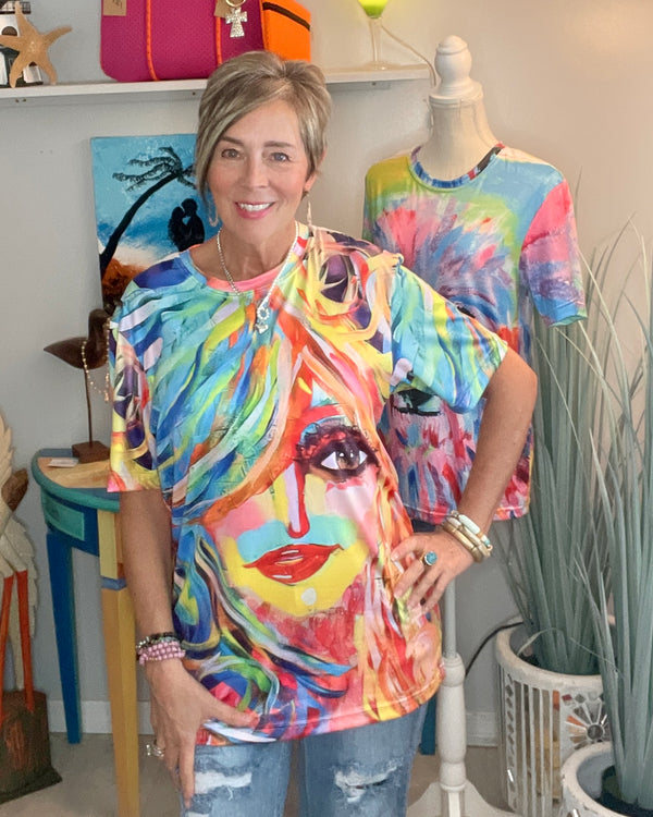 Local Artist Jodye - Allover Art T-Shirt Tops
