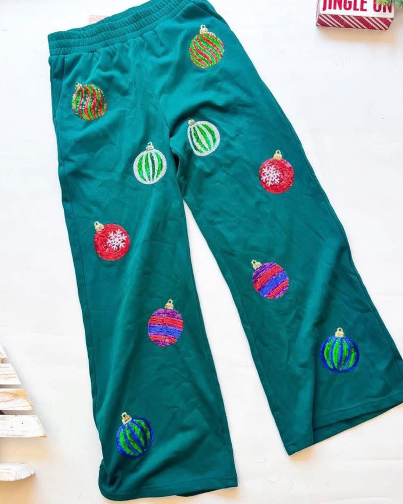 Cmas Christmas Terry Pant and Sweatshirt 2 Piece Sets