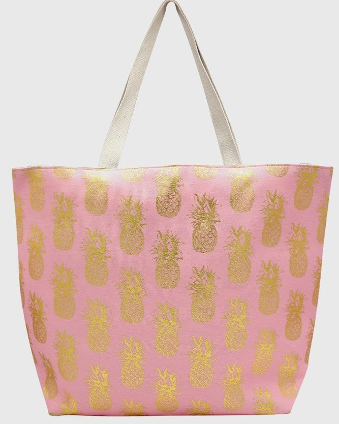 Pineapple Canvas Tote Beach Bags