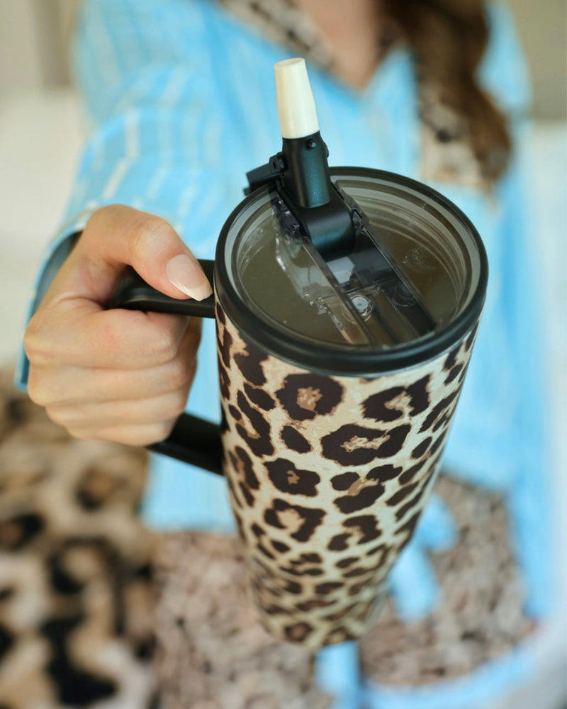 Stainless Screw On Lid Tumblers with Reusable Straws