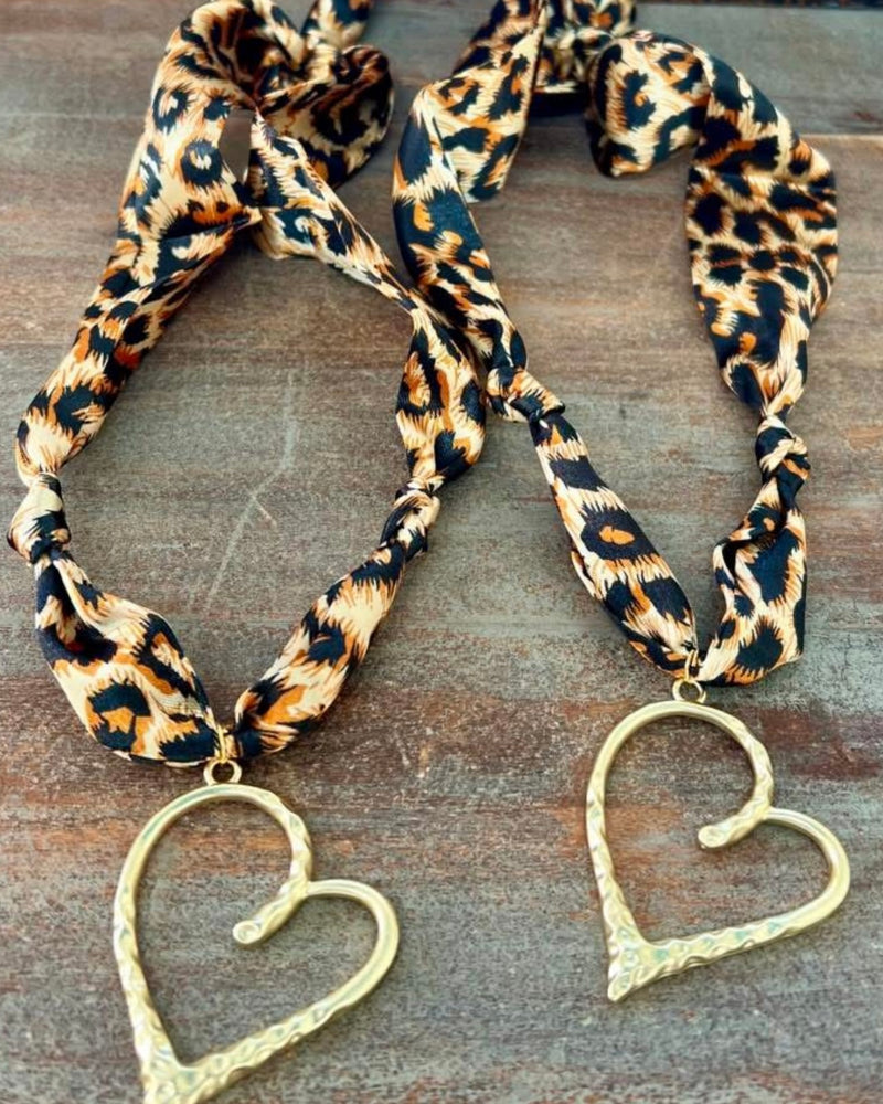 Scarf Necklaces w/Pendant