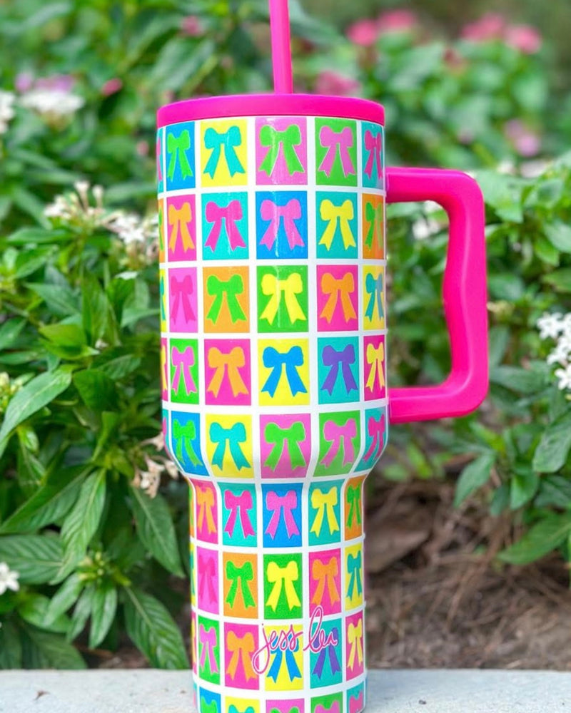 Stainless Screw On Lid Tumblers with Reusable Straws