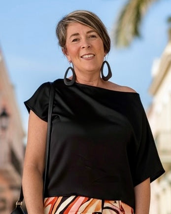 Solid Blue or Black One Shoulder Tie Sleeveless Top