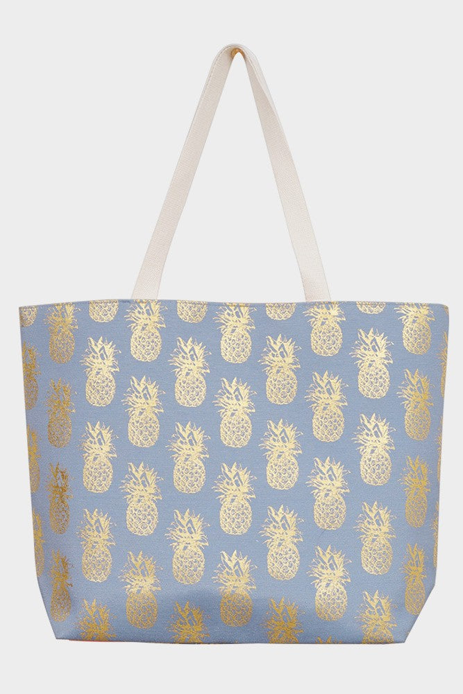 Pineapple Canvas Tote Beach Bags