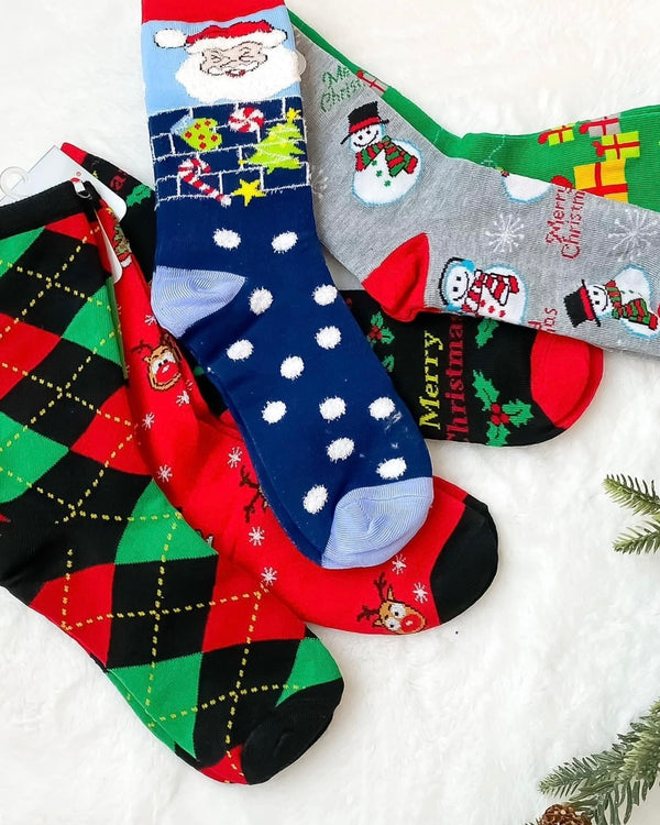 3 pair of Christmas Socks