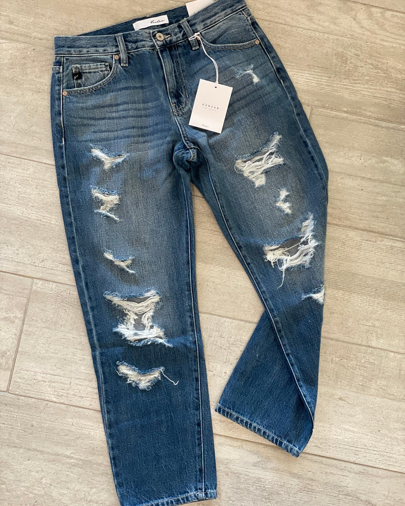 Kancan 8643 Destroyed Distressed Denim Jeans