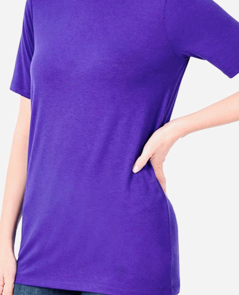 Orange or Purple Casual V-Neck TShirt
