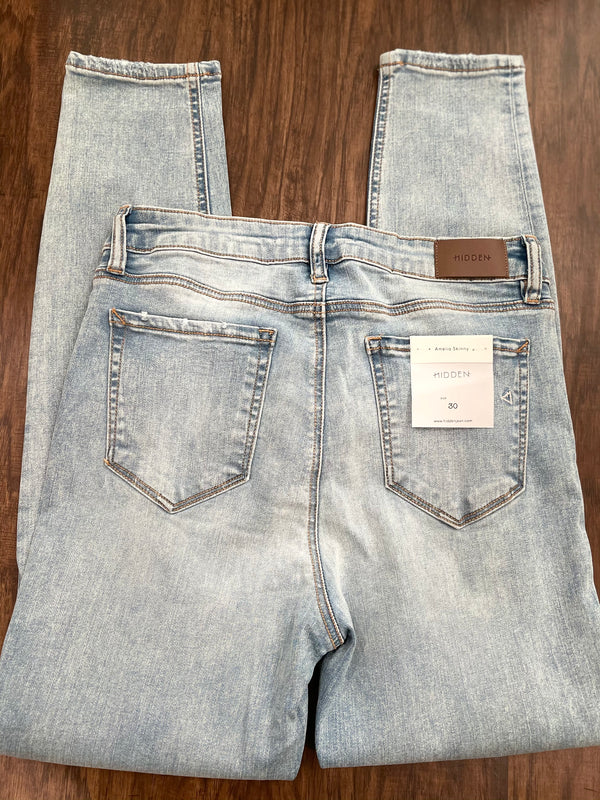 Hidden Mom Light Blue Denim Jeans