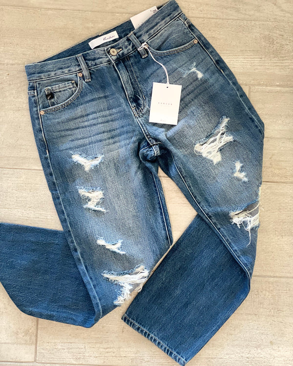Kancan 8643 Destroyed Distressed Denim Jeans