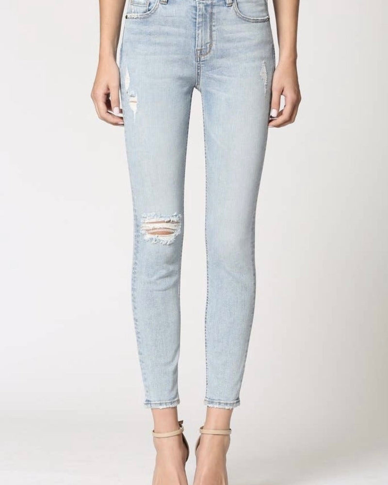 Hidden Mom Light Blue Denim Jeans