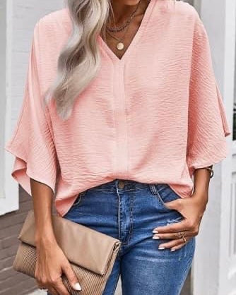 Cream Butter Dolman Sleeve Pancho Style Top