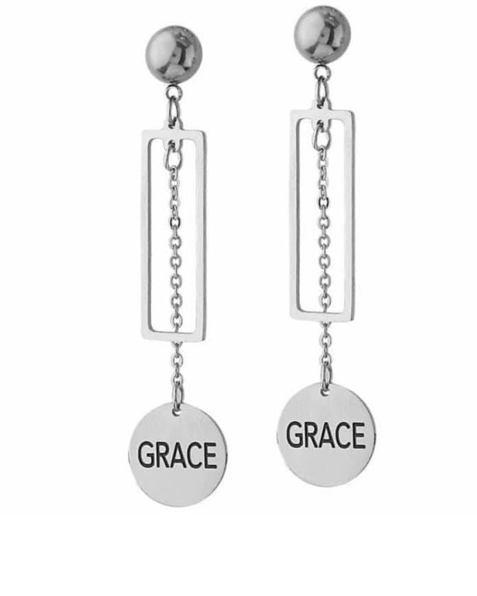 Inspirational Grace, Hope, Believe Earrings